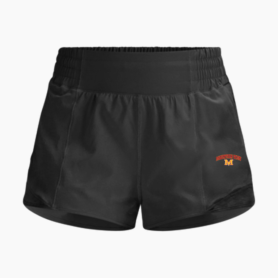 MOUNTAIN VIEW HIGH SCHOOL BRUINS lululemon Women's Hotty Hot Hi-Rise Lined Short 2.5in