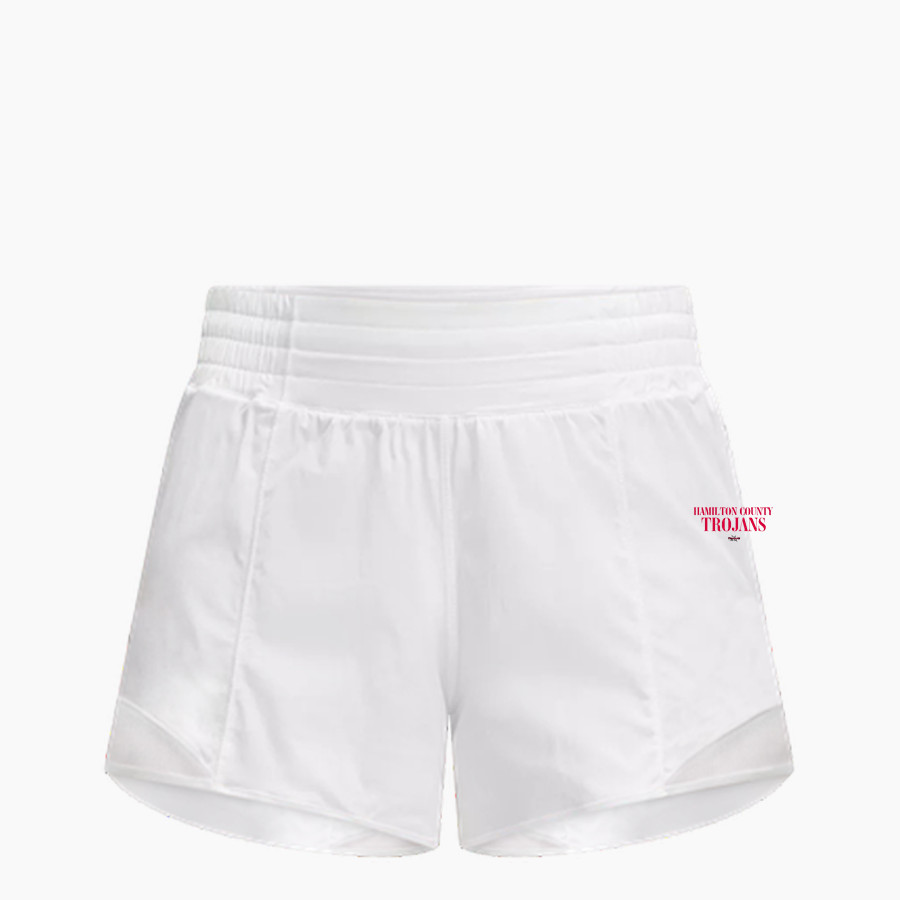 HAMILTON COUNTY HIGH SCHOOL TROJANS <span class="pdp-name-mascot">HAMILTON COUNTY TROJANS</span> lululemon Women's Hotty Hot High-Rise Short 4in Lined