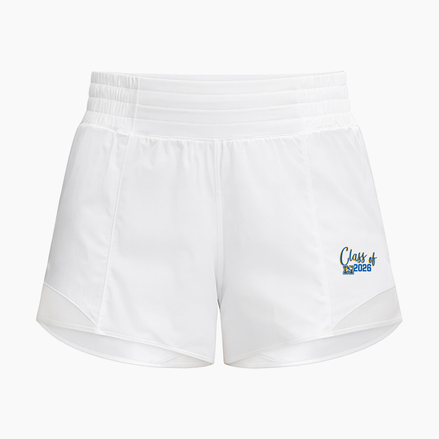 Mercy High School Tigers Online Store lululemon Women's Hotty Hot High-Rise Short 4in Lined