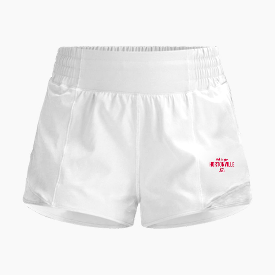 HORTONVILLE HIGH SCHOOL POLAR BEARS <span class="pdp-name-mascot">HORTONVILLE POLAR BEARS</span> lululemon Women's Hotty Hot Hi-Rise Lined Short 2.5in
