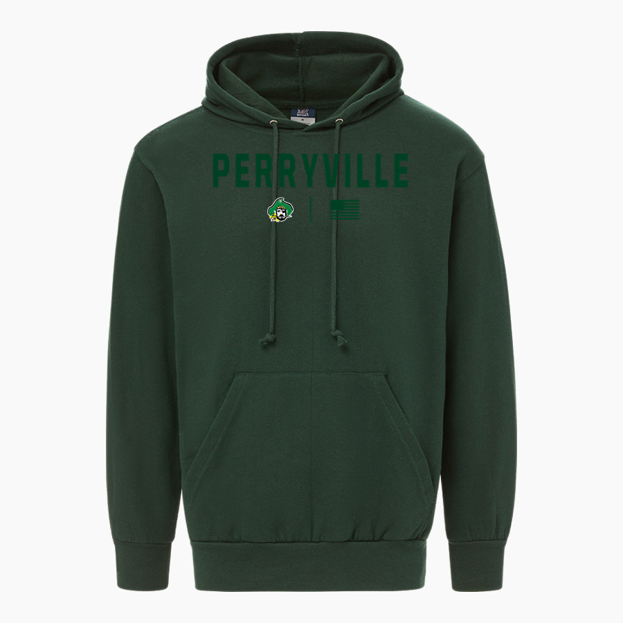 PERRYVILLE HIGH SCHOOL PIRATES <span class="pdp-name-mascot">PERRYVILLE PIRATES</span> MV Sport Men's Fundamental Fleece Hoodie