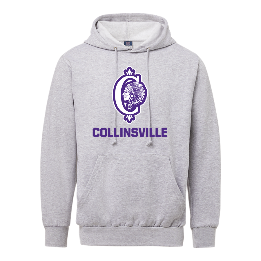 Collinsville Kahoks <span class="pdp-name-mascot">Collinsville Kahoks</span> MV Sport Men's Fundamental Fleece Hoodie