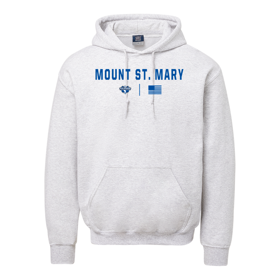 Mount St. Mary Academy believe in the boom <span class="pdp-name-mascot">Mount Saint Mary Academy Thunder</span> MV Sport Men's Fundamental Fleece Hoodie