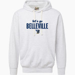 BELLEVILLE HIGH SCHOOL WILDCATS <span class="pdp-name-mascot">BELLEVILLE WILDCATS</span> MV Sport Men's Vintage Fleece Hoodie Front Thumbnail