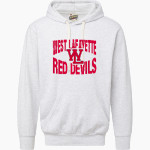 West Lafayette Jr-Sr High School Red Devils Online Store MV Sport Men's Vintage Fleece Hoodie Front Thumbnail