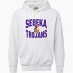 SEBEKA HIGH SCHOOL Trojans Online Store <span class="pdp-name-mascot">SEBEKA TROJANS</span> MV Sport Men's Vintage Fleece Hoodie Front Thumbnail