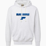 Plattsmouth High School Blue Devils <span class="pdp-name-mascot">Plattsmouth High School Blue Devils</span> MV Sport Men's Vintage Fleece Hoodie Front Thumbnail