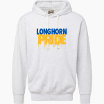 DIME BOX HIGH SCHOOL LONGHORNS <span class="pdp-name-mascot">DIME BOX LONGHORNS</span> MV Sport Men's Vintage Fleece Hoodie Front Thumbnail