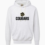 Manassas Park Cougars MV Sport Men's Vintage Fleece Hoodie Front Thumbnail