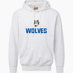 Boone Grove Wolves <span class="pdp-name-mascot">Boone Grove Wolves</span> MV Sport Men's Vintage Fleece Hoodie Front Thumbnail