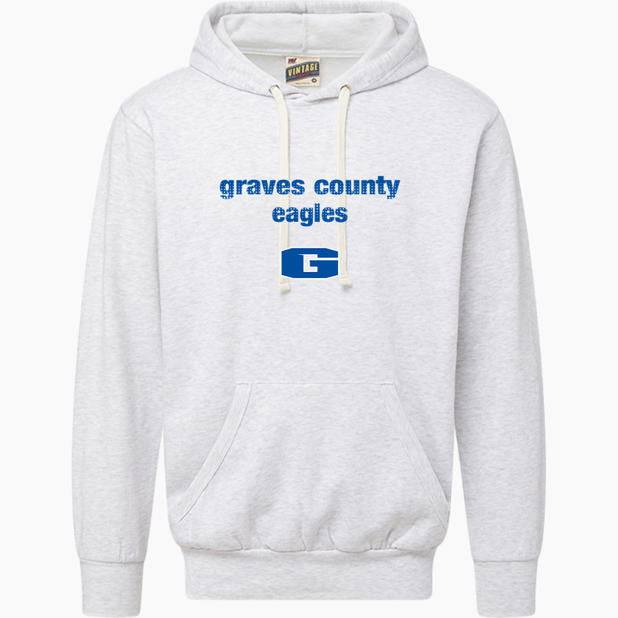 GRAVES COUNTY HIGH SCHOOL EAGLES <span class="pdp-name-mascot">GRAVES COUNTY EAGLES</span> MV Sport Men's Vintage Fleece Hoodie