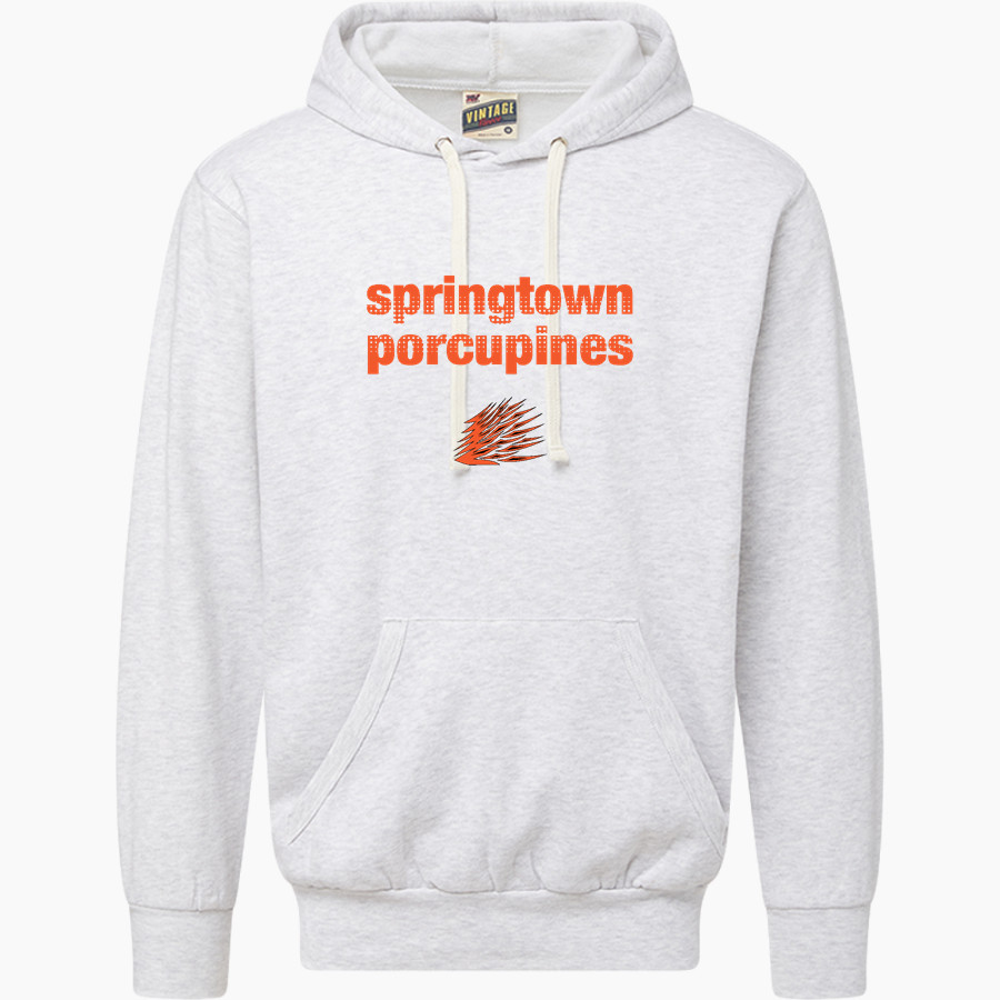 SPRINGTOWN HIGH SCHOOL PORCUPINES MV Sport Men's Vintage Fleece Hoodie