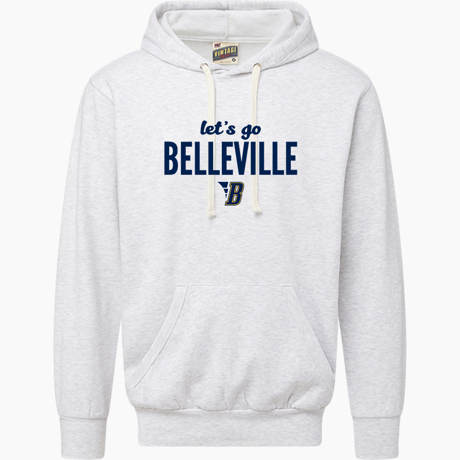 BELLEVILLE HIGH SCHOOL WILDCATS <span class="pdp-name-mascot">BELLEVILLE WILDCATS</span> MV Sport Men's Vintage Fleece Hoodie