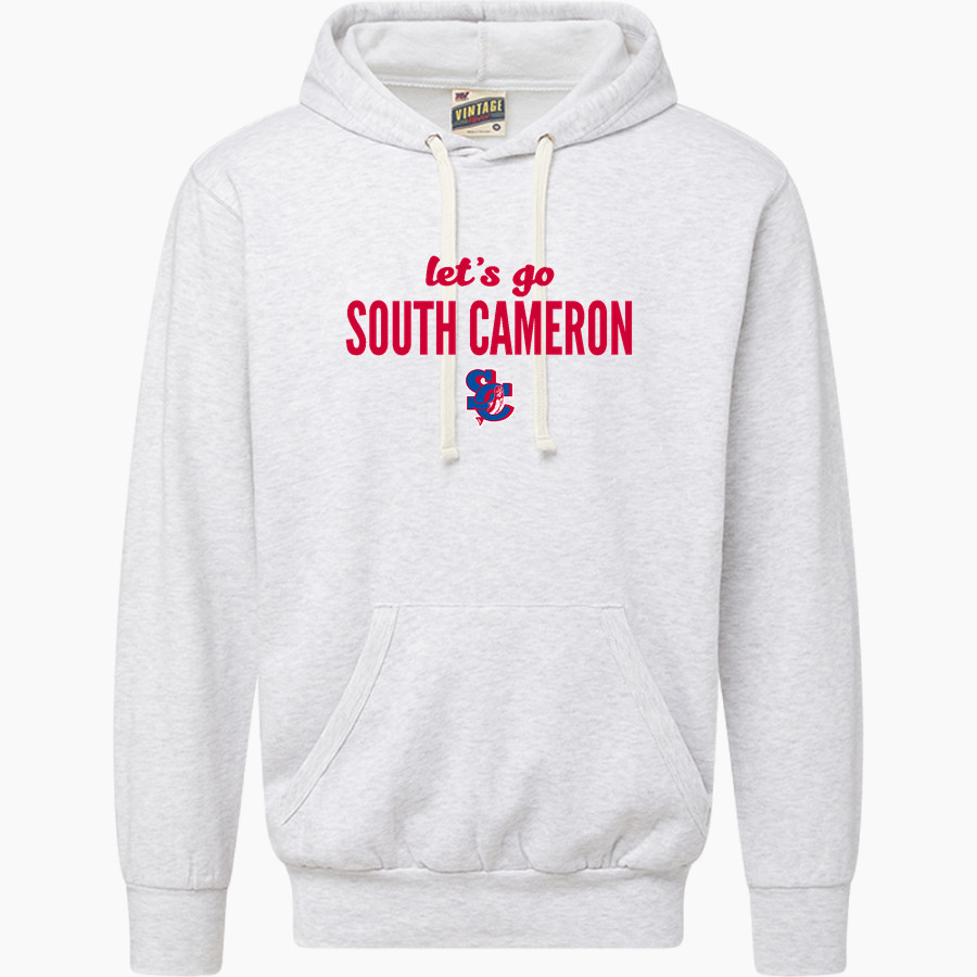 SOUTH CAMERON HIGH SCHOOL TARPONS MV Sport Men's Vintage Fleece Hoodie