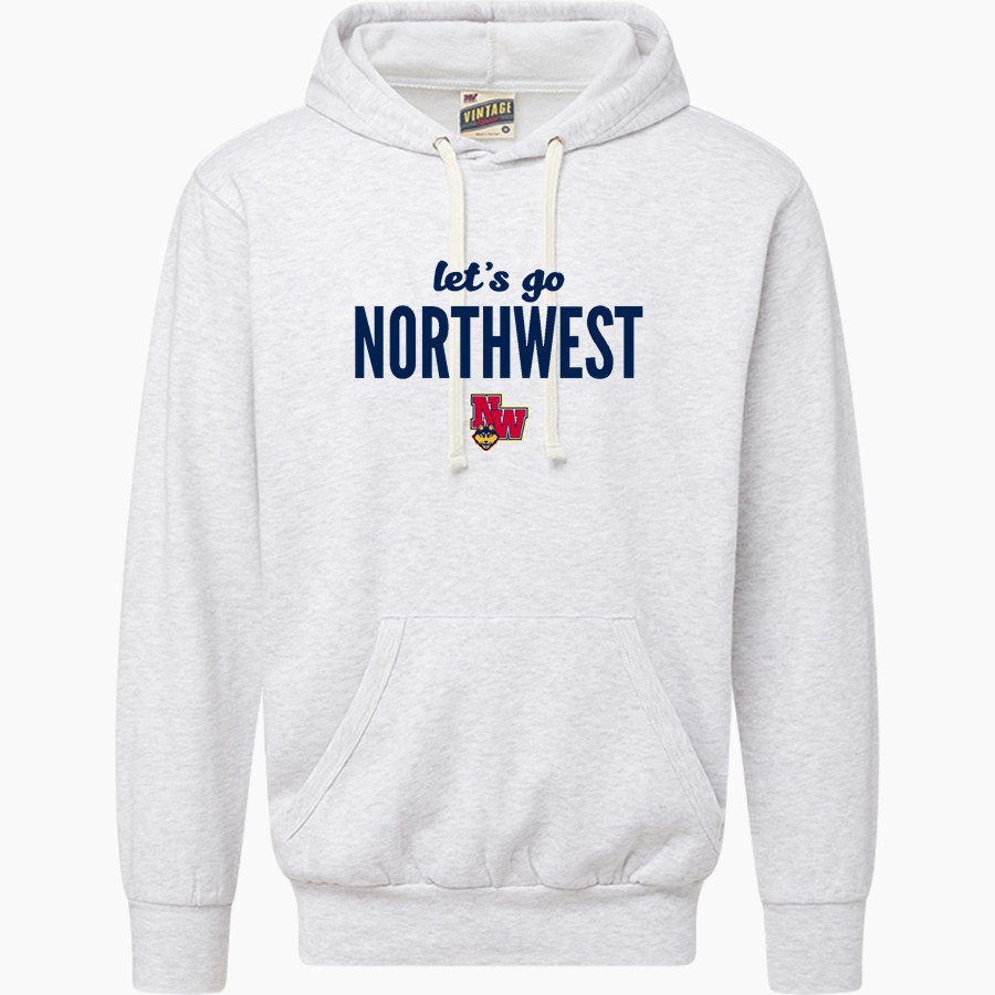 NORTHWEST HIGH SCHOOL HUSKIES <span class="pdp-name-mascot">NORTHWEST HUSKIES</span> MV Sport Men's Vintage Fleece Hoodie
