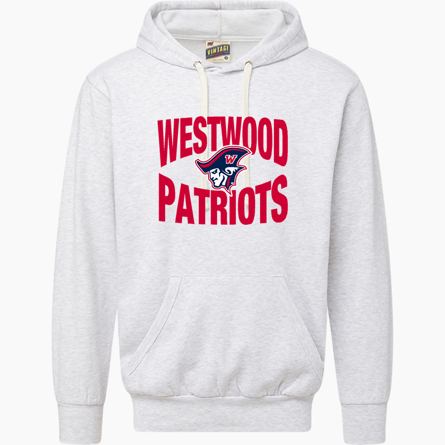 WESTWOOD HIGH SCHOOL PATRIOTS <span class="pdp-name-mascot">WESTWOOD PATRIOTS</span> MV Sport Men's Vintage Fleece Hoodie
