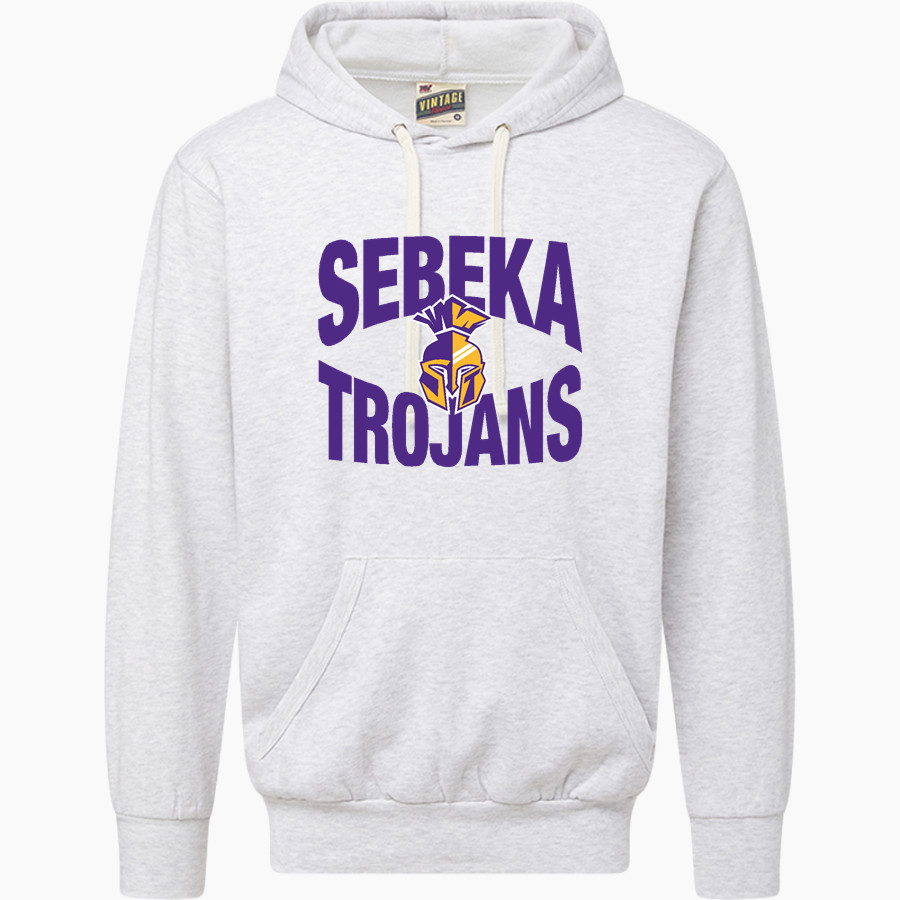 SEBEKA HIGH SCHOOL Trojans Online Store <span class="pdp-name-mascot">SEBEKA TROJANS</span> MV Sport Men's Vintage Fleece Hoodie