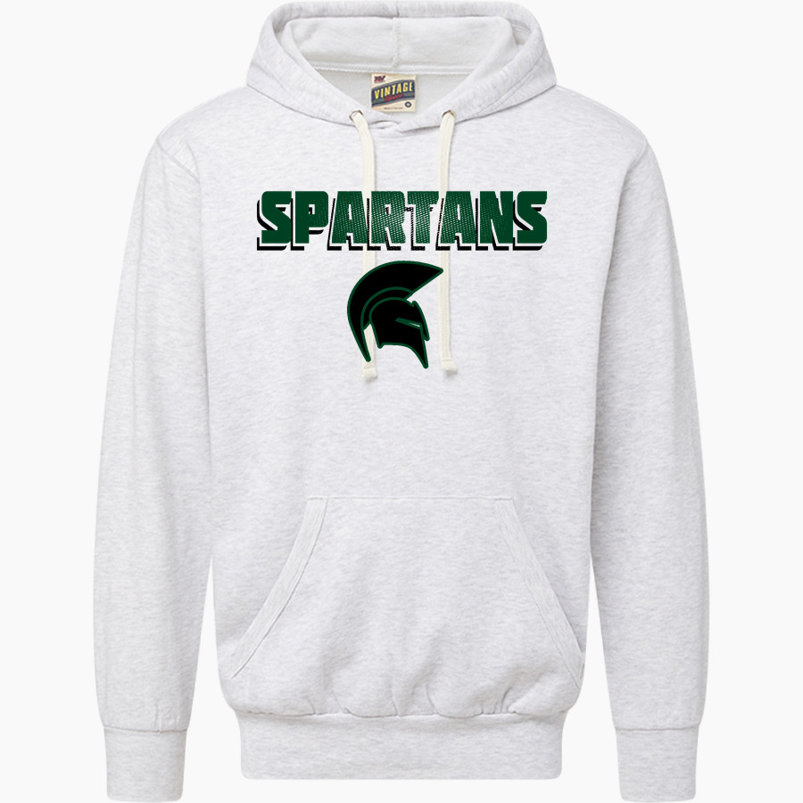 SCHURR HIGH SCHOOL SPARTANS MV Sport Men's Vintage Fleece Hoodie