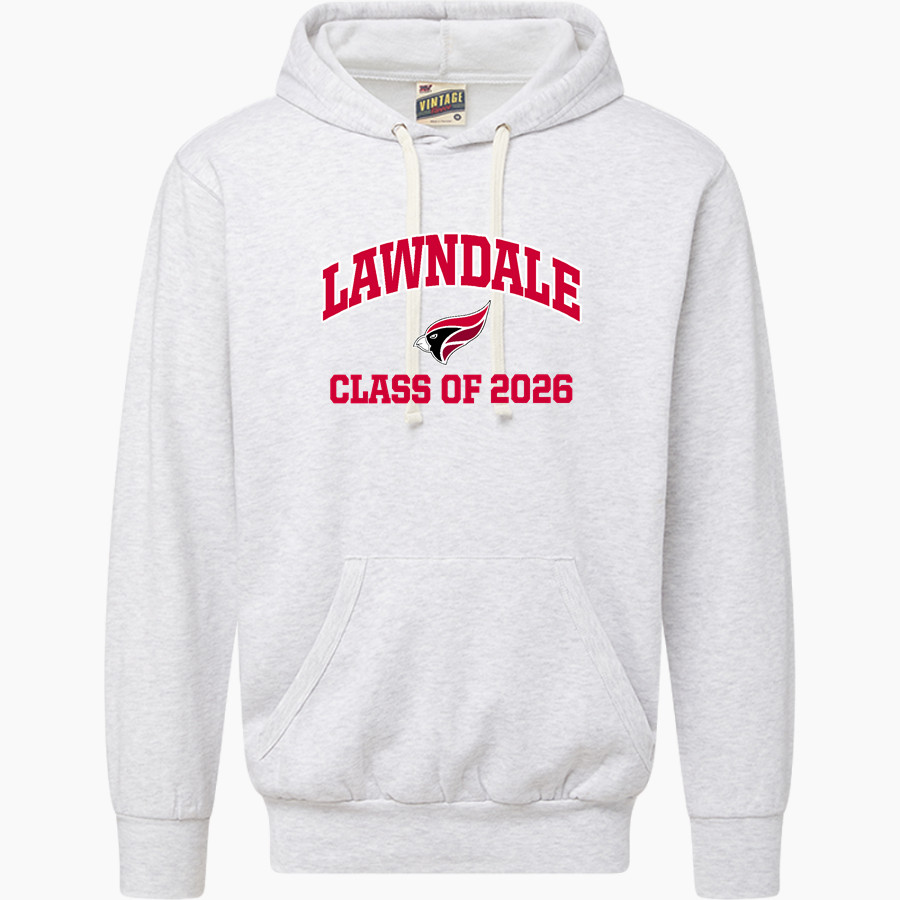 LAWNDALE HIGH SCHOOL CARDINALS <span class="pdp-name-mascot">LAWNDALE CARDINALS</span> MV Sport Men's Vintage Fleece Hoodie