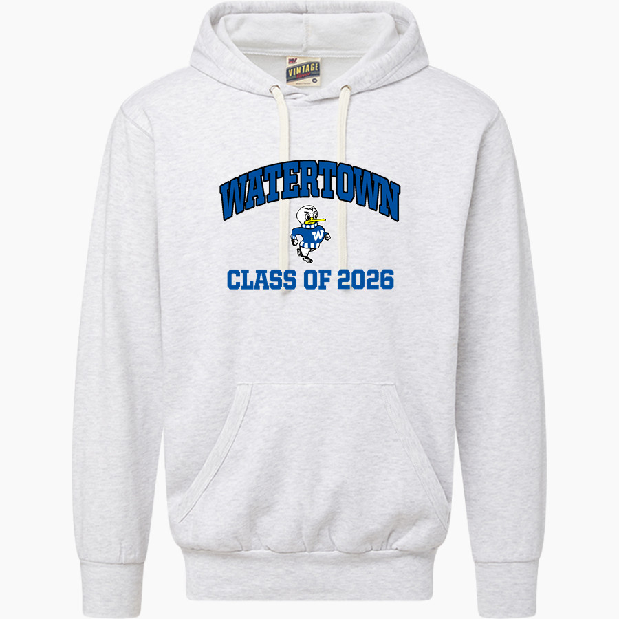 WATERTOWN HIGH SCHOOL GOSLINGS MV Sport Men's Vintage Fleece Hoodie