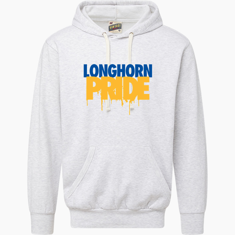 DIME BOX HIGH SCHOOL LONGHORNS <span class="pdp-name-mascot">DIME BOX LONGHORNS</span> MV Sport Men's Vintage Fleece Hoodie