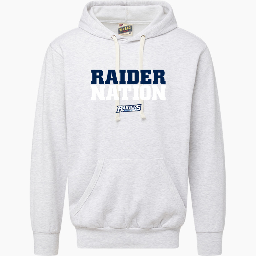 Rivier University Official Store of the Raiders <span class="pdp-name-mascot">Rivier University Raiders</span> MV Sport Men's Vintage Fleece Hoodie