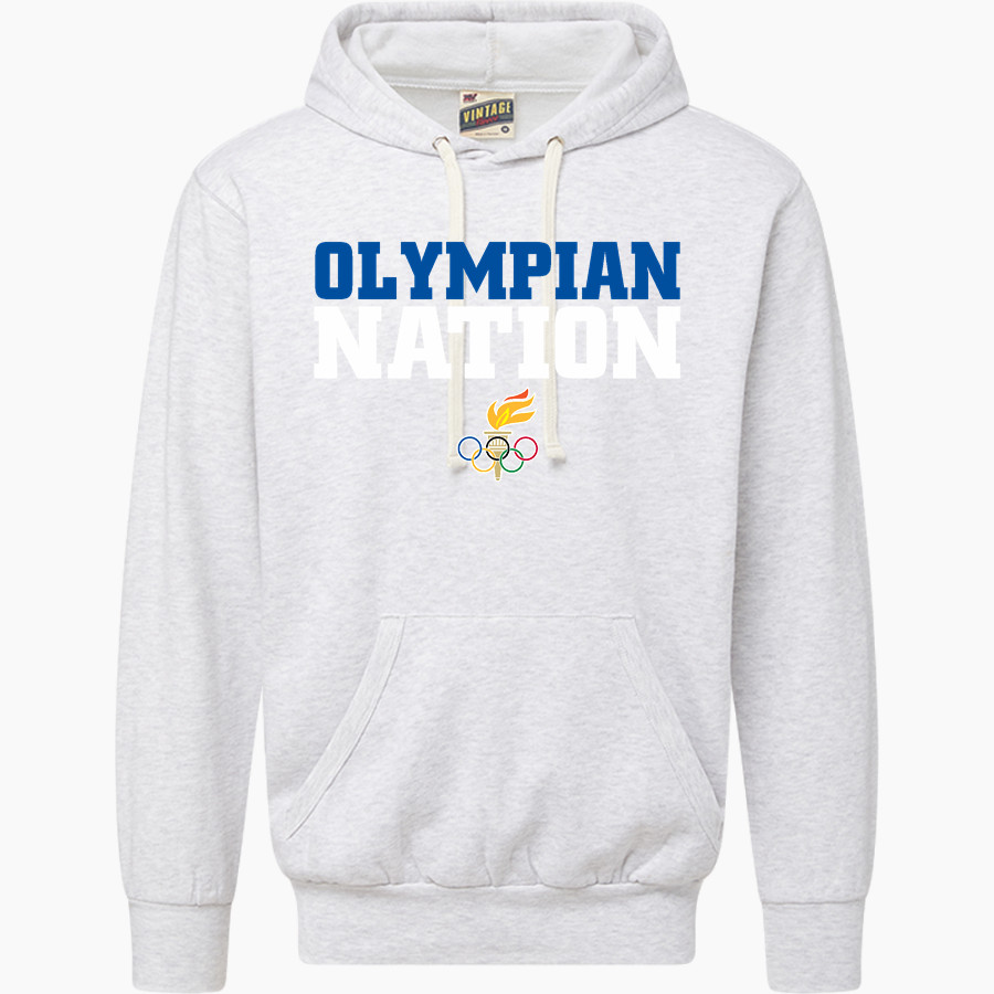 LEUZINGER HIGH SCHOOL OLYMPIANS MV Sport Men's Vintage Fleece Hoodie