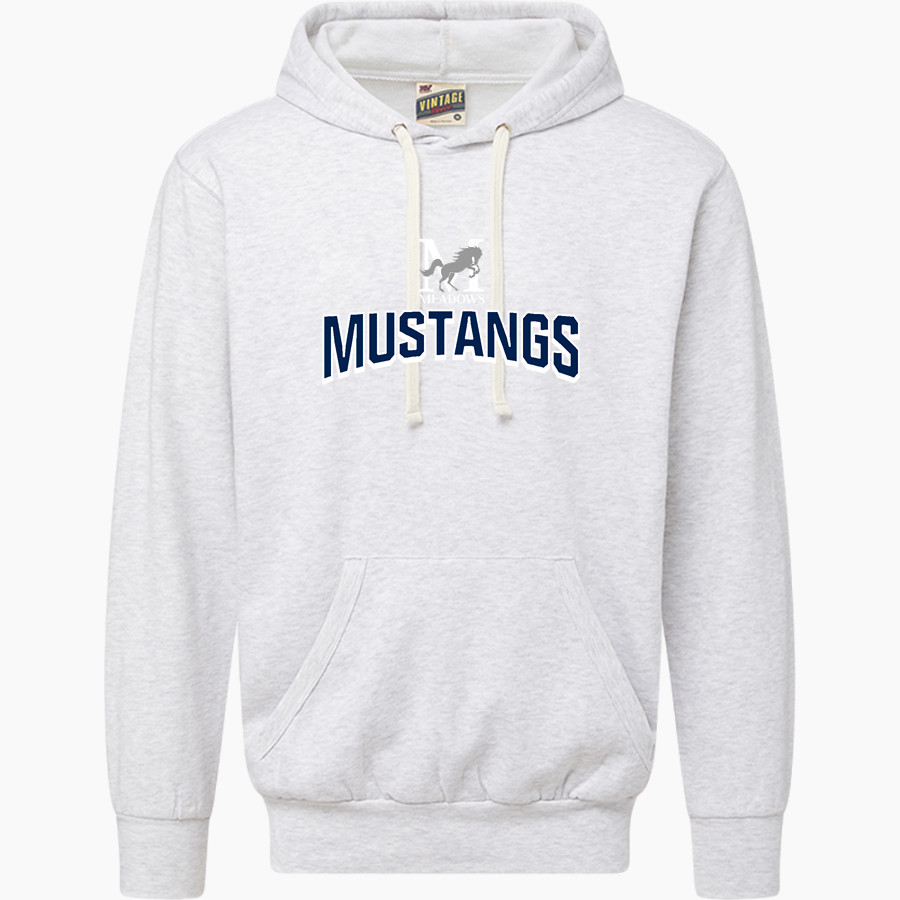 Meadows School The Official Store of the Mustangs <span class="pdp-name-mascot">Meadows School Mustangs</span> MV Sport Men's Vintage Fleece Hoodie