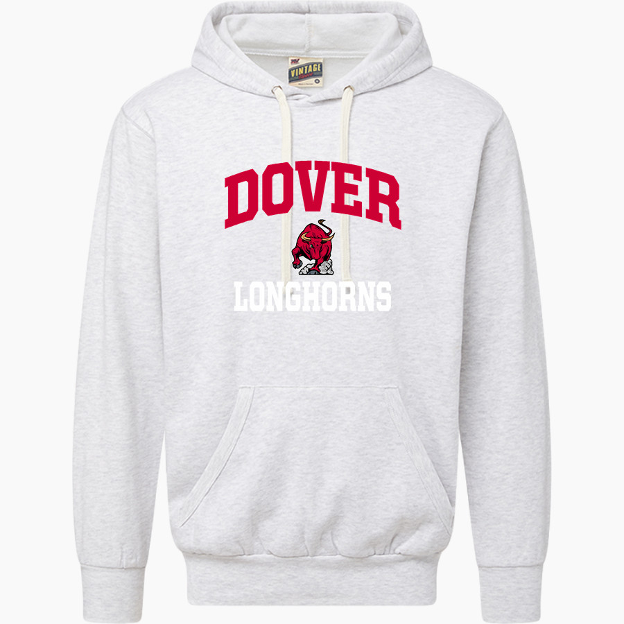 DOVER HIGH SCHOOL LONGHORNS MV Sport Men's Vintage Fleece Hoodie