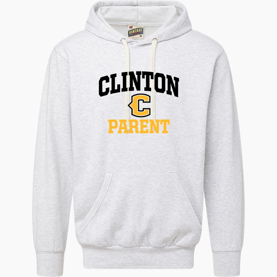 CLINTON HIGH SCHOOL YELLOWJACKETS <span class="pdp-name-mascot">CLINTON YELLOWJACKETS</span> MV Sport Men's Vintage Fleece Hoodie