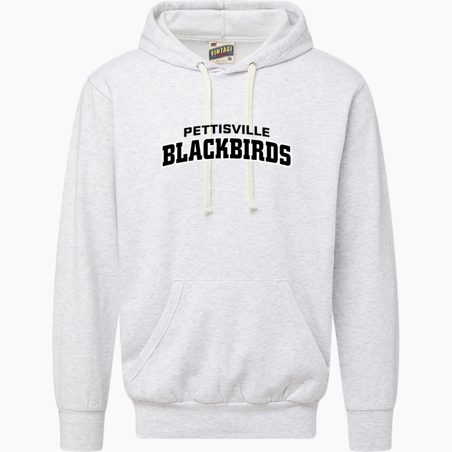 PETTISVILLE BLACKBIRDS ONLINE STORE <span class="pdp-name-mascot">PETTISVILLE BLACKBIRDS</span> MV Sport Men's Vintage Fleece Hoodie