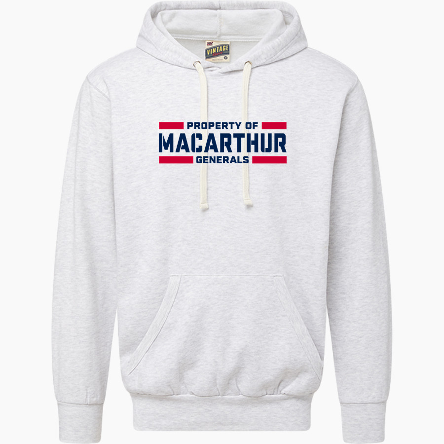 MacArthur Generals <span class="pdp-name-mascot">MACARTHUR HIGH SCHOOL Generals</span> MV Sport Men's Vintage Fleece Hoodie