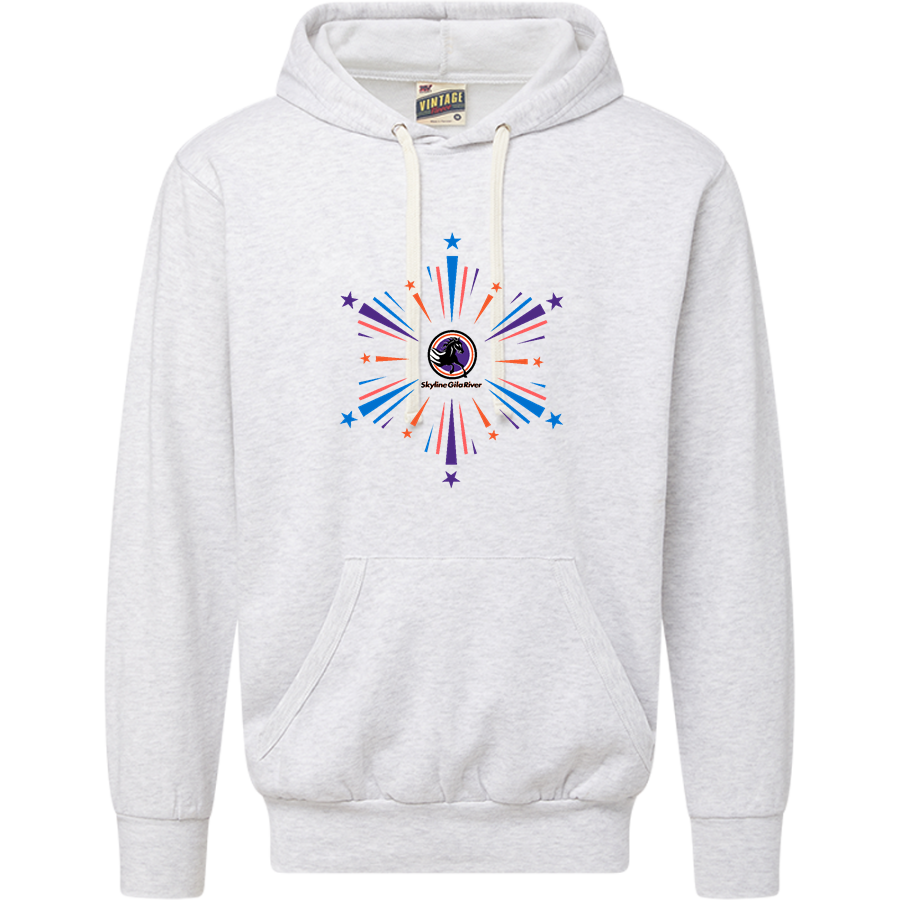 Skyline Gila River Mustangs <span class="pdp-name-mascot">Skyline Mustangs</span> MV Sport Men's Vintage Fleece Hoodie
