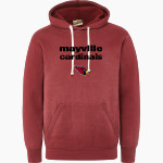 MAYVILLE HIGH SCHOOL CARDINALS MV Sport Men's Vintage Fleece Hoodie Front Thumbnail