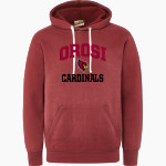 OROSI HIGH SCHOOL CARDINALS <span class="pdp-name-mascot">OROSI CARDINALS</span> MV Sport Men's Vintage Fleece Hoodie Front Thumbnail