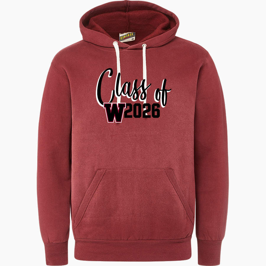 WATONGA HIGH SCHOOL EAGLES MV Sport Men's Vintage Fleece Hoodie