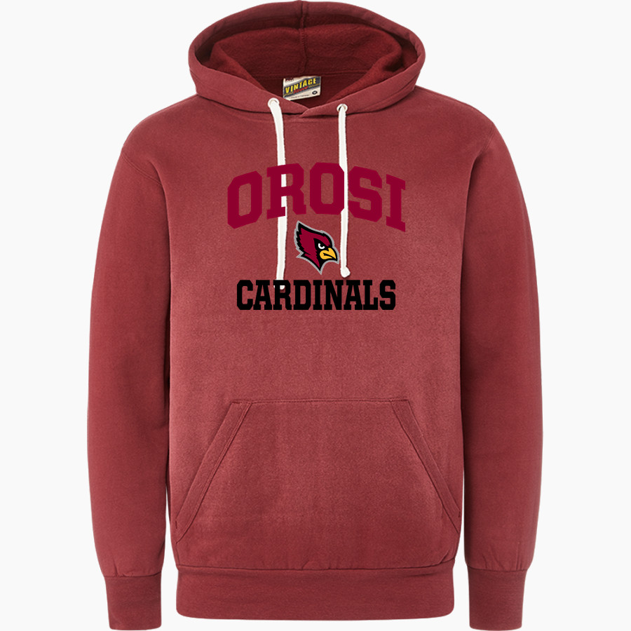OROSI HIGH SCHOOL CARDINALS <span class="pdp-name-mascot">OROSI CARDINALS</span> MV Sport Men's Vintage Fleece Hoodie