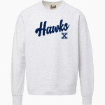 XAVIER HIGH SCHOOL HAWKS <span class="pdp-name-mascot">XAVIER HAWKS</span> MV Sport Men's Vintage Fleece Crew Front Thumbnail