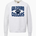 Goldsboro Cougars <span class="pdp-name-mascot">Goldsboro Cougars</span> MV Sport Men's Vintage Fleece Crew Front Thumbnail