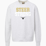 BIG SPRING HIGH SCHOOL STEERS <span class="pdp-name-mascot">BIG SPRING STEERS</span> MV Sport Men's Vintage Fleece Crew Front Thumbnail