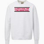 Illinois Game Time Basketball MV Sport Men's Vintage Fleece Crew Front Thumbnail