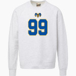 CUBA HIGH SCHOOL RAMS MV Sport Men's Vintage Fleece Crew Front Thumbnail