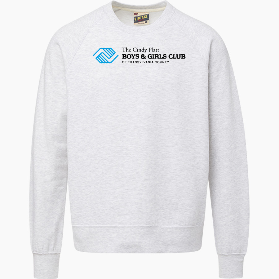 The Cindy Platt Boys & Girls Club of Transylvania County MV Sport Men's Vintage Fleece Crew