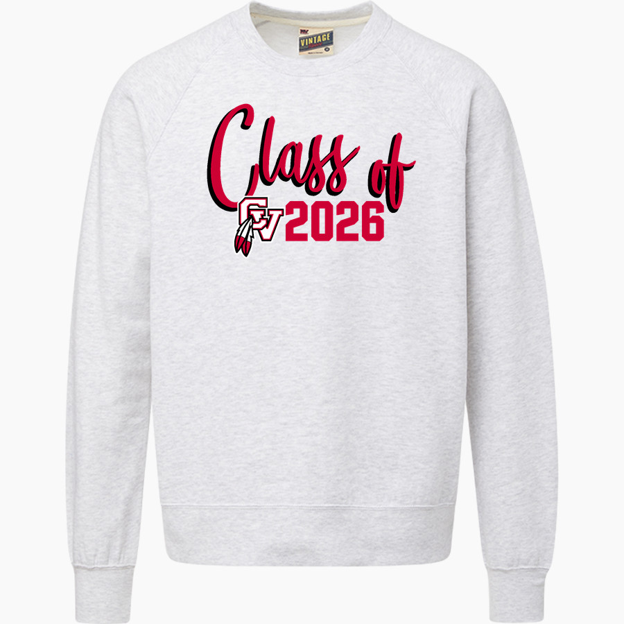 CHIPPEWA VALLEY HIGH SCHOOL BIG REDS <span class="pdp-name-mascot">CHIPPEWA VALLEY BIG REDS</span> MV Sport Men's Vintage Fleece Crew