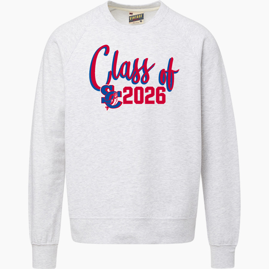 SOUTH CAMERON HIGH SCHOOL TARPONS MV Sport Men's Vintage Fleece Crew