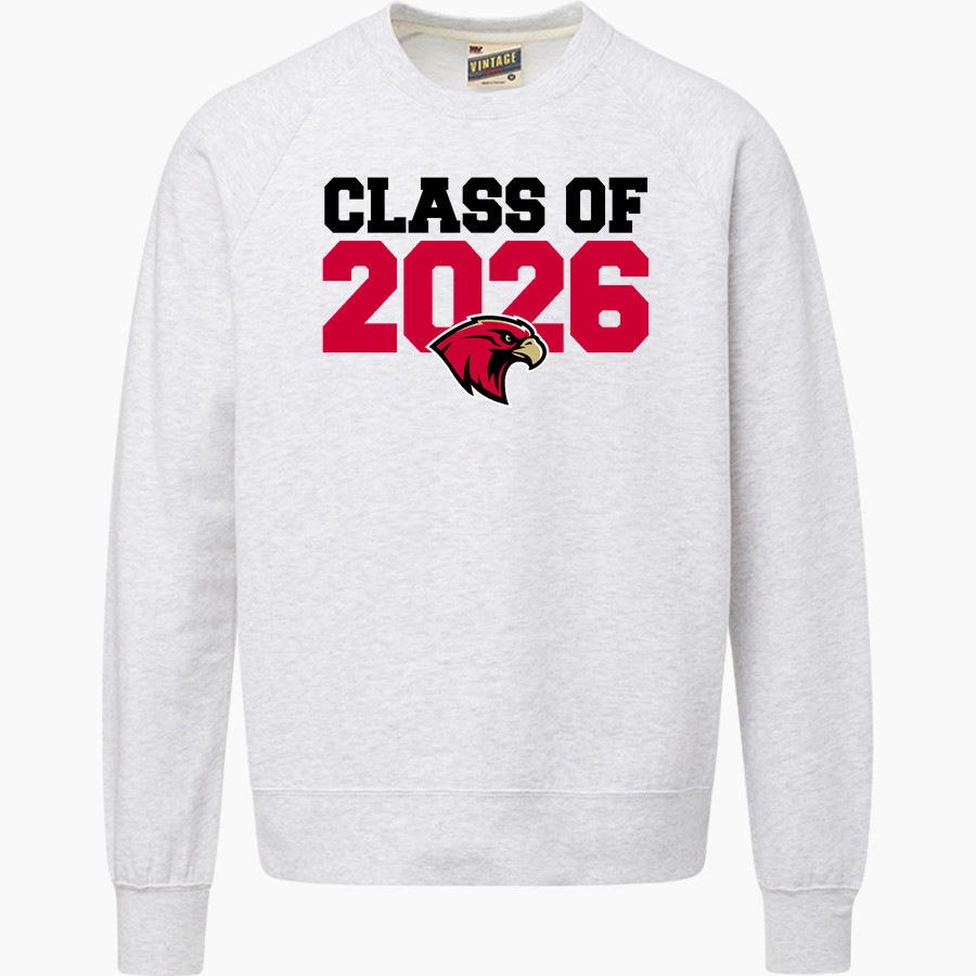 ATHENS HIGH SCHOOL RED HAWKS <span class="pdp-name-mascot">ATHENS RED HAWKS</span> MV Sport Men's Vintage Fleece Crew