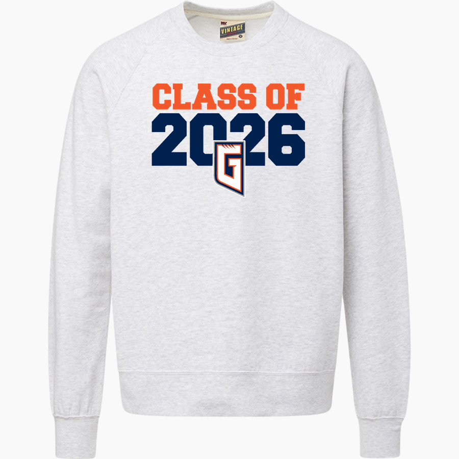 Glenn Grizzlies <span class="pdp-name-mascot">Tom Glenn Grizzlies</span> MV Sport Men's Vintage Fleece Crew