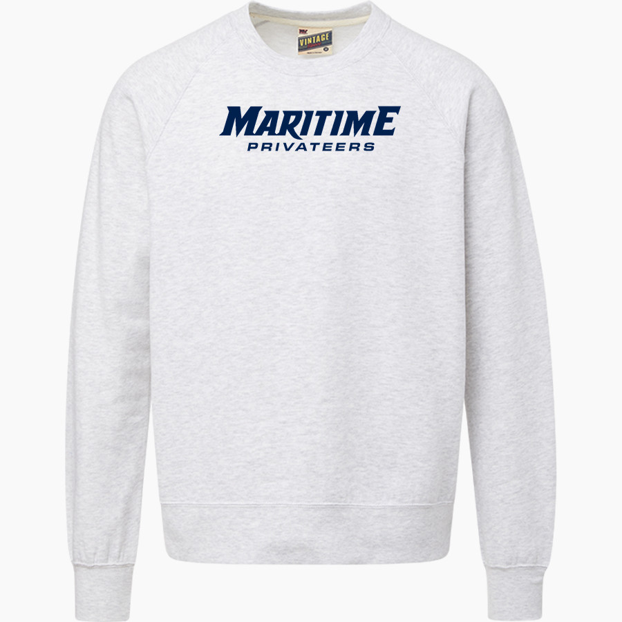 Maritime Privateers <span class="pdp-name-mascot">SUNY Maritime Privateers</span> MV Sport Men's Vintage Fleece Crew
