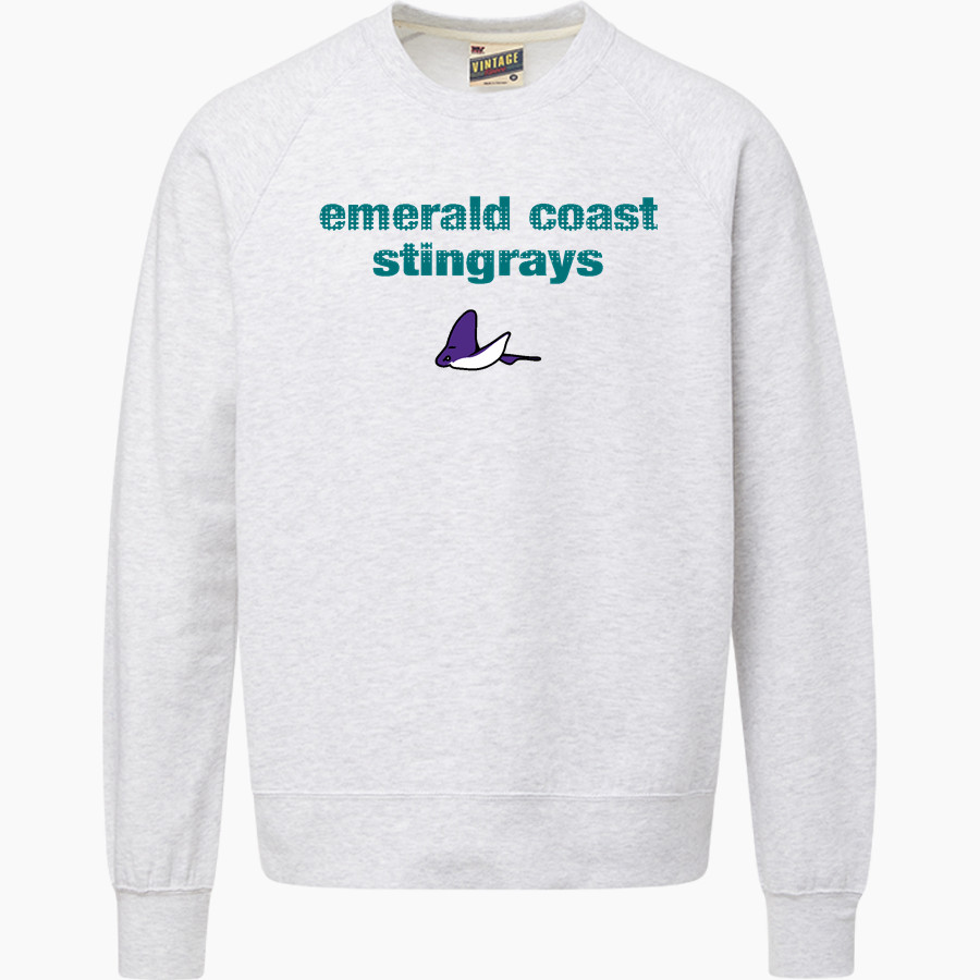 Emerald Coast Stingrays <span class="pdp-name-mascot">Emerald Coast Stingrays</span> MV Sport Men's Vintage Fleece Crew