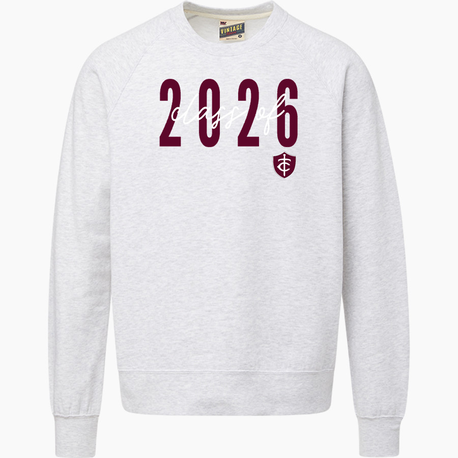 Trinity Warriors <span class="pdp-name-mascot">Trinity Christian Warriors</span> MV Sport Men's Vintage Fleece Crew